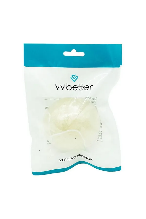 VVbetter Конжаковый спонж для лица / Konjac Sponge KRISTALLER, бежевый - фото 1