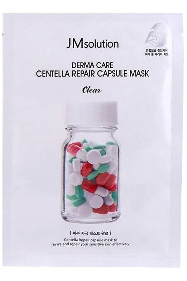 JMsolution Успокаивающая тканевая маска с центеллой / Derma Care, 30 мл KRISTALLER, центелла - фото 1