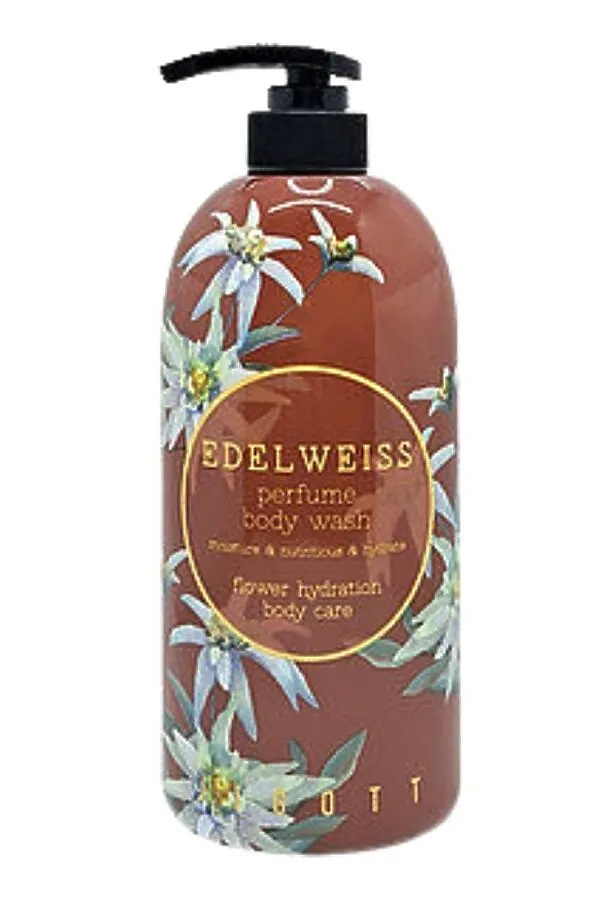 Jigott Гель для душа с экстрактом эдельвейса / Edelweiss Perfume Body Wash, 750 мл KRISTALLER, эдельвейс - фото 1