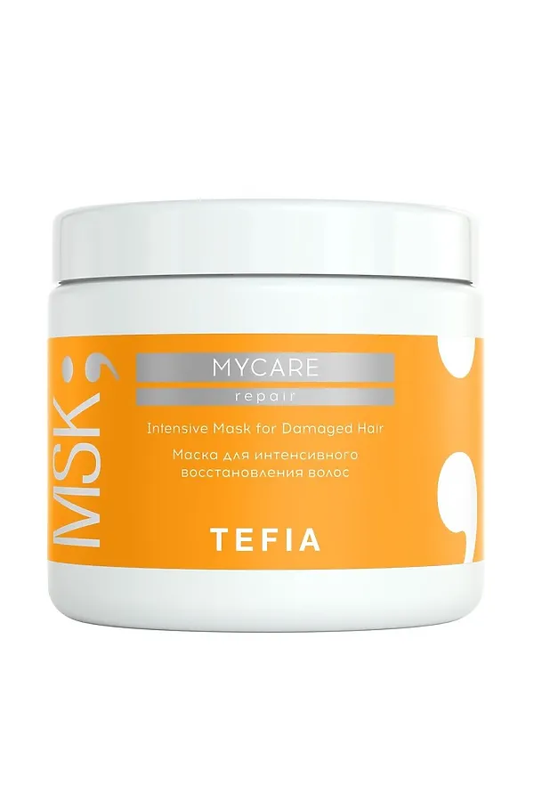 TEFIA Mycare Маска для интенсивного восстановления волос / Intensive Mask for Damaged Hair, 500 мл KRISTALLER, белый - фото 1