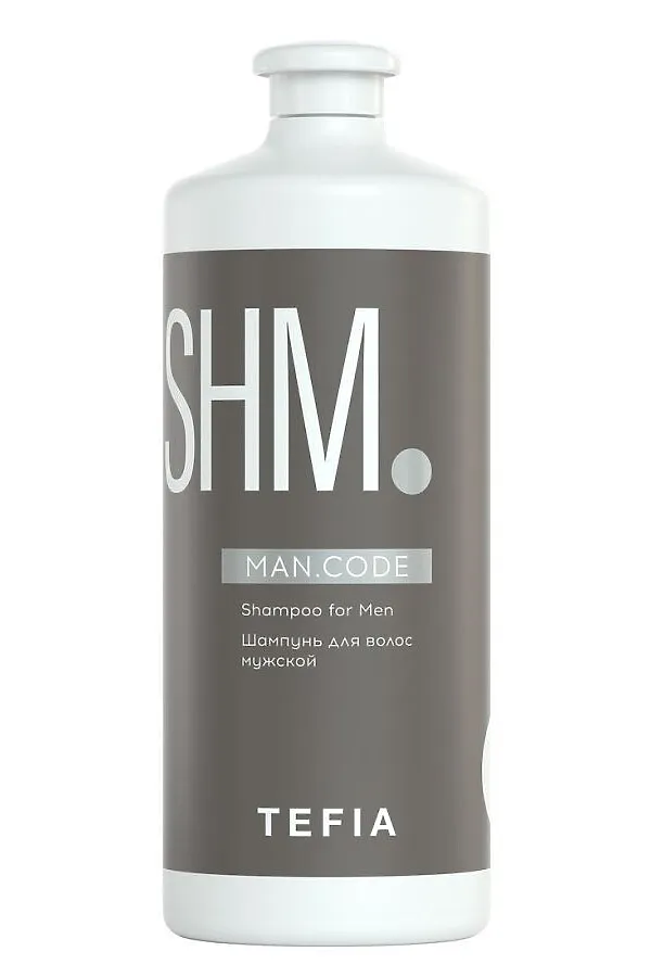 TEFIA Man.Code Шампунь для волос мужской укрепляющий / Strengthening Shampoo for Men, 1000 мл KRISTALLER, белый - фото 1