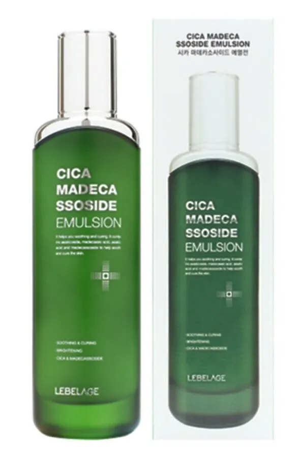 Lebelage Успокаивающая эмульсия для лица / Cica Madecassoide Emulsion, 120 мл KRISTALLER, зеленый - фото 1