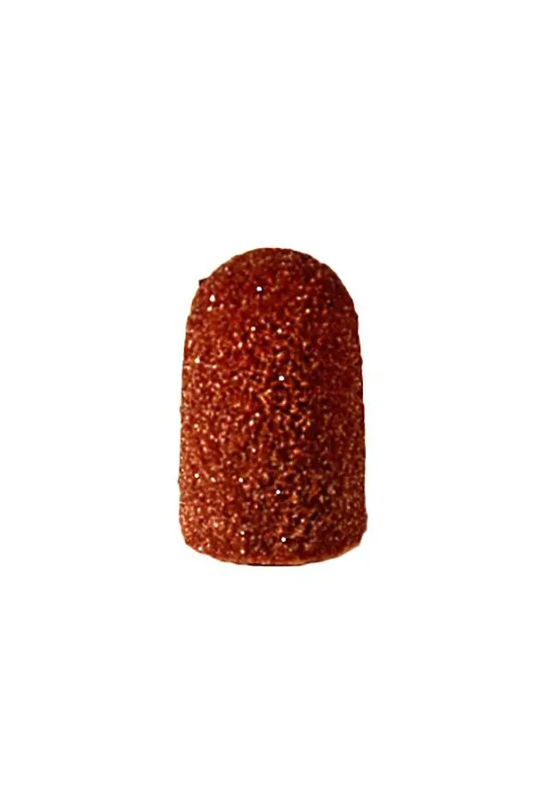 Planet Nails Колпачок абразивный, 7 x 13 мм, 150 грит, 10 шт. KRISTALLER, коричневый - фото 1