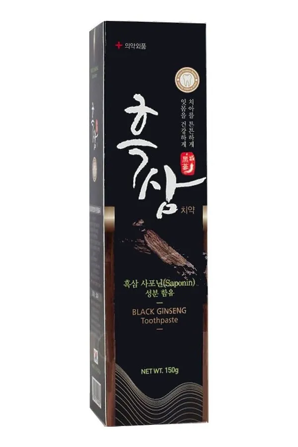 Hanil Зубная паста на основе черного женьшеня / Black Ginseng, 150 г KRISTALLER, белый - фото 1