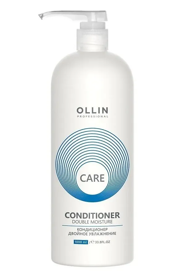 Ollin Кондиционер двойное увлажнение / Care Moisture Conditioner, 1000 мл KRISTALLER, белый - фото 1