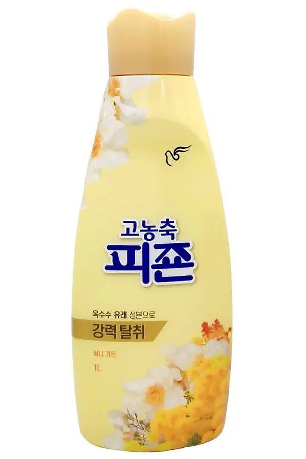 PIGEON Кондиционер для белья концентрированный с ароматом cадовых цветов / Rich Perfume Sunny Garden, 1000 мл KRISTALLER, желтый - фото 1