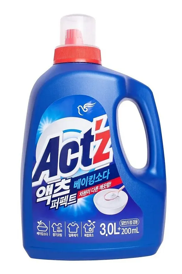 PIGEON Гель для стирки белья с содой / Regular Act'z Perfect Baking soda Gel, 3200 мл KRISTALLER, синий - фото 1