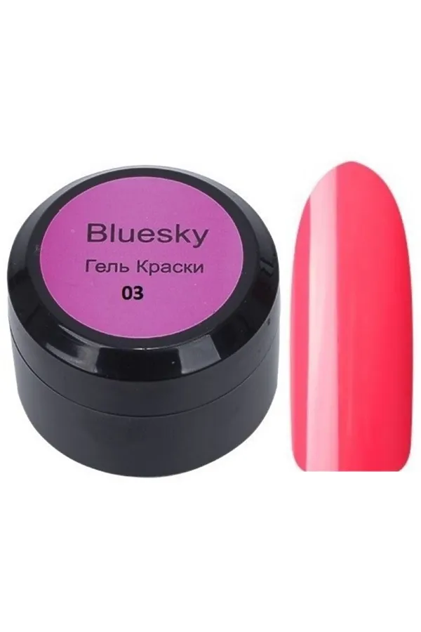 Bluesky Гель-краска для ногтей / Classic 03, ярко-розовый, 8 мл KRISTALLER, 03, ярко-розовый - фото 1