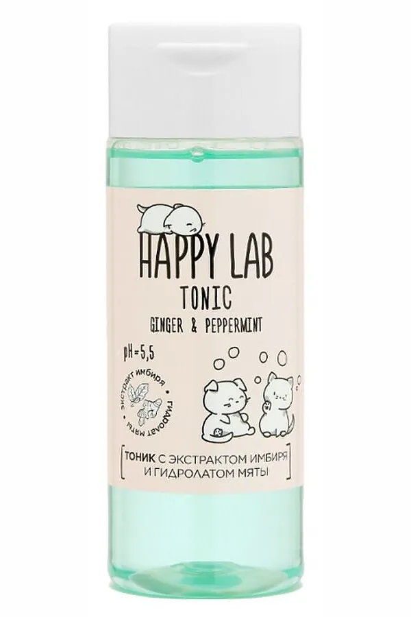 Happy Lab Тоник для лица имбирь и мята, 150 мл KRISTALLER, имбирь и мята - фото 1