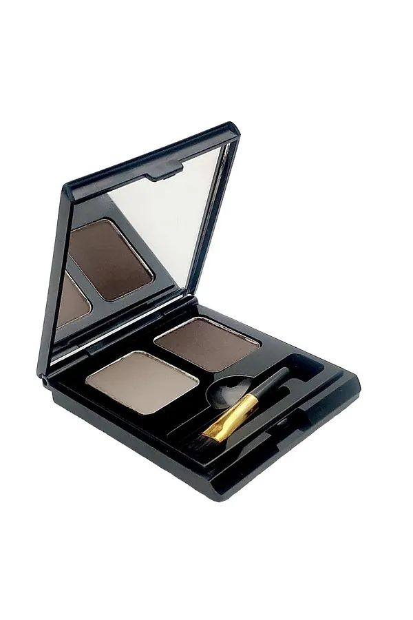 L’ocean Тени для бровей / Eye Brow Cake, 02 Light Brown + Brown KRISTALLER, 02 light brown + brown - фото 1