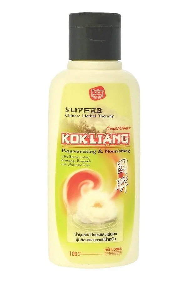 Kokliang Натуральный травяной кондиционер омоложение и питание / Chinese Herbal Therapy Rejuvenating & Nourishing Conditioner, 100 мл KRISTALLER, желтый - фото 1