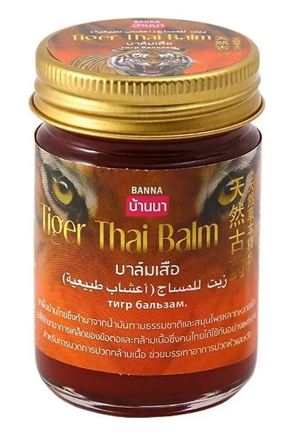 Banna Тигровый черный бальзам / Tiger Thai Balm, 50 г KRISTALLER, коричневый - фото 1