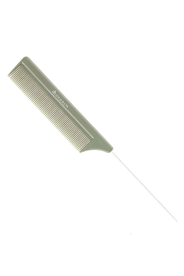 Dewal Расчёска рабочая с металлическим хвостиком / Эконом OLIVE CO-6105OLIVE, 20,5 см KRISTALLER, оливковый - фото 1