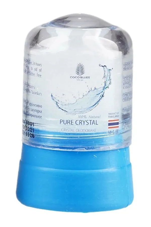 Coco Blues Дезодорант для тела натуральный / Natural Crystal Deodorant, 50 г KRISTALLER, голубой - фото 1