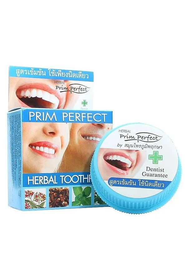 Prim Perfect Зубная паста отбеливающая травяная / Herbal Toothpaste, 25 г KRISTALLER, белый - фото 1