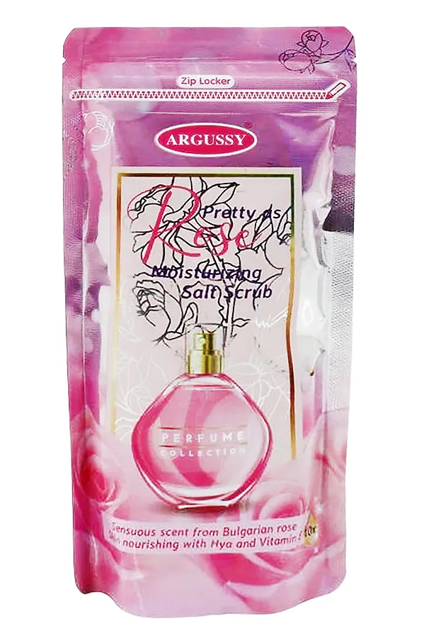 Siam Yoko Солевой скраб для тела c экстрактом розы / Argussy Pretty As Rose Moisturizing Salt Scrub, 300 г KRISTALLER, розовый - фото 1
