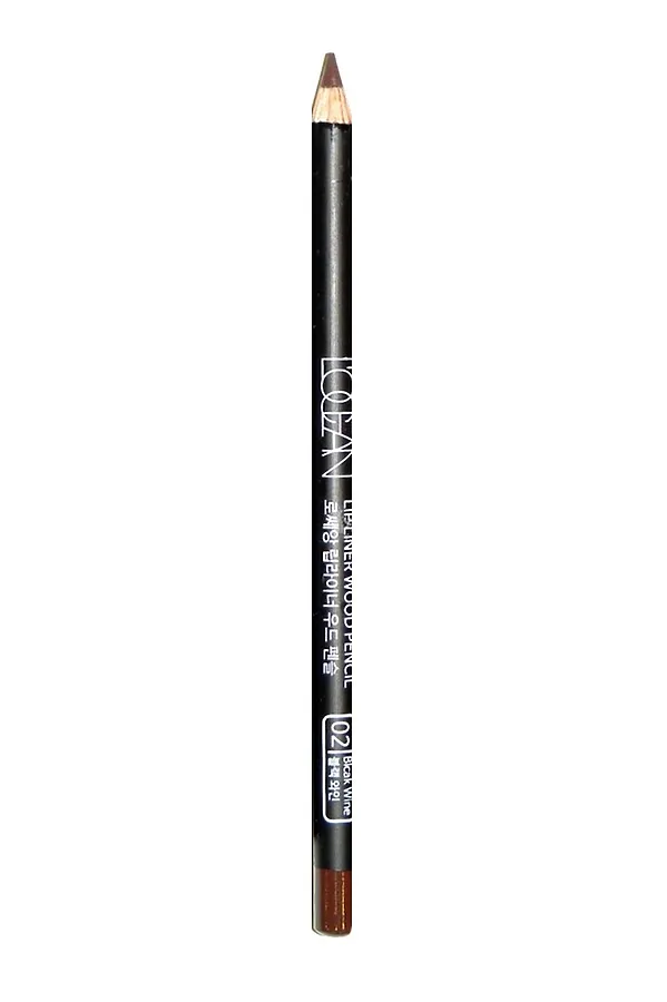 L’ocean Карандаш для губ / Lipliner Wood Pencil #02, Black Wine KRISTALLER, 02, black wine - фото 1
