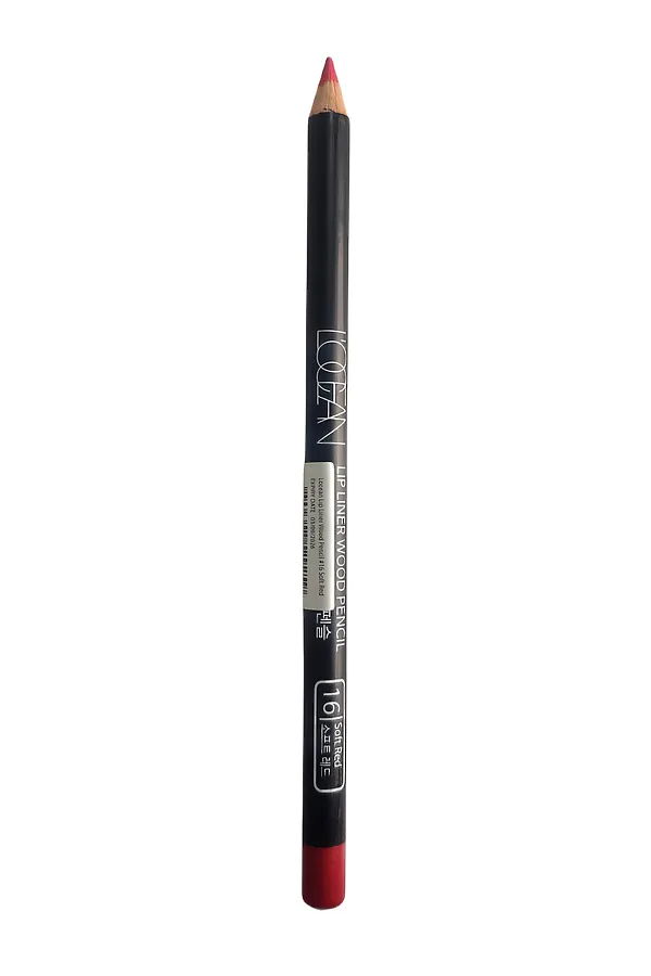 L’ocean Карандаш для губ / Lipliner Wood Pencil #16, Soft Red KRISTALLER, 16, soft red - фото 1