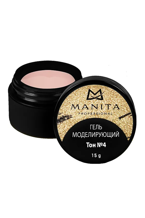 Manita Professional Однофазный моделирующий гель для наращивания №4, 15 г KRISTALLER, №4 - фото 1