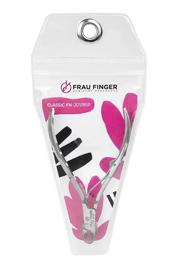 Frau Finger Кусачки маникюрные для кутикулы / Classic FN-201/8SP, ручная заточка, 4 мм KRISTALLER, серый - фото 1