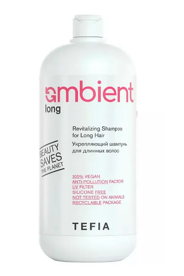 TEFIA  Ambient Укрепляющий шампунь для длинных волос / Long Revitalizing Shampoo for Long Hair, 950 мл KRISTALLER, белый - фото 1