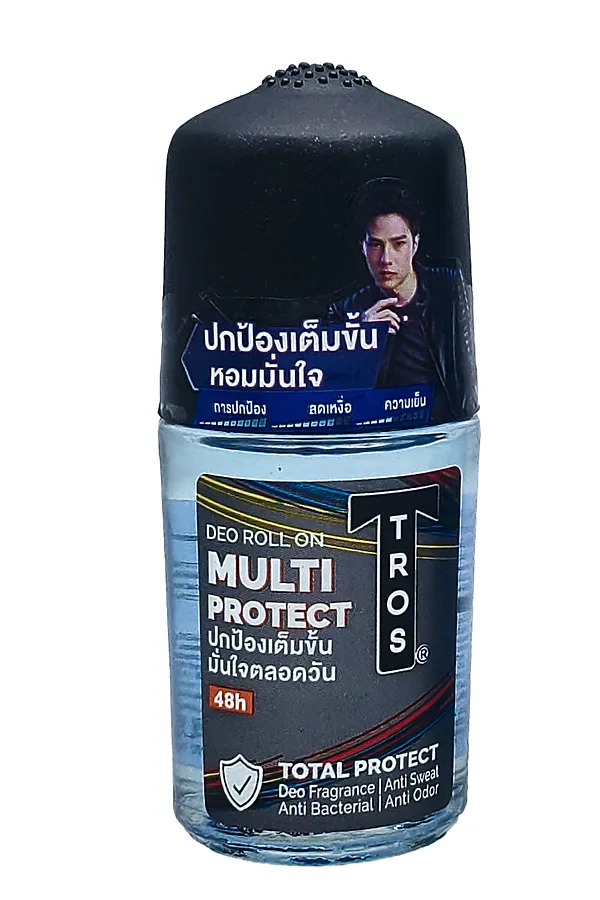 Tros Роликовый дезодорант для мужчин мультизащита от пота и запаха / Multi Protect Deo Roll On, 25 мл KRISTALLER, голубой - фото 1