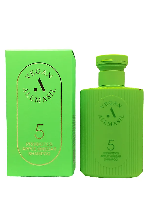 AllMasil Шампунь для волос с яблочным уксусом / 5 Probiotics Apple Vinegar Shampoo, 150 мл KRISTALLER, зеленый - фото 1