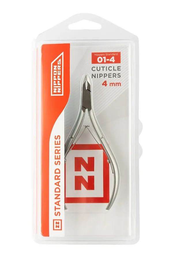 Nippon Nippers Кусачки маникюрные для кутикулы / Standard NN_NS-01-4, двойная пружина, ручная заточка, 4 мм KRISTALLER, серый - фото 1