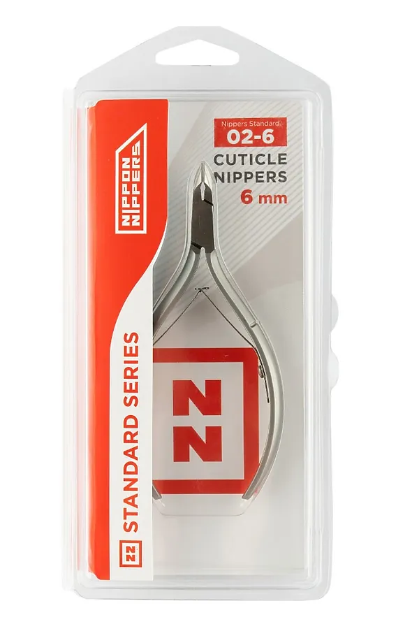 Nippon Nippers Кусачки маникюрные для кутикулы / Standard NN_NS-02-6, двойная пружина, ручная заточка, 6 мм KRISTALLER, серый - фото 1