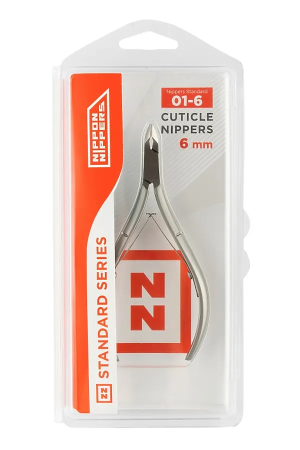 Nippon Nippers Кусачки маникюрные для кутикулы / Standard NN_NS-01-6, двойная пружина, ручная заточка, 6 мм KRISTALLER, серый - фото 1