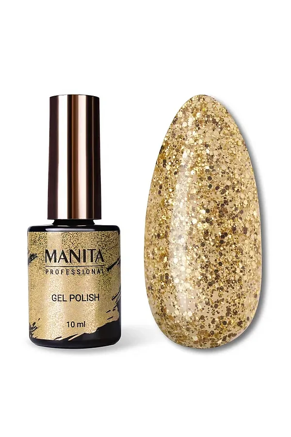 Manita Professional Гель-лак для ногтей / Classic №108, Gold Mine, 10 мл KRISTALLER, №108, gold mine - фото 1