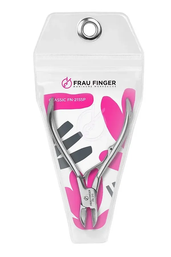 Frau Finger Кусачки педикюрные для ногтей / Classic FN-215SP, глянцевые, ручная заточка, 10,5 см KRISTALLER, серый - фото 1