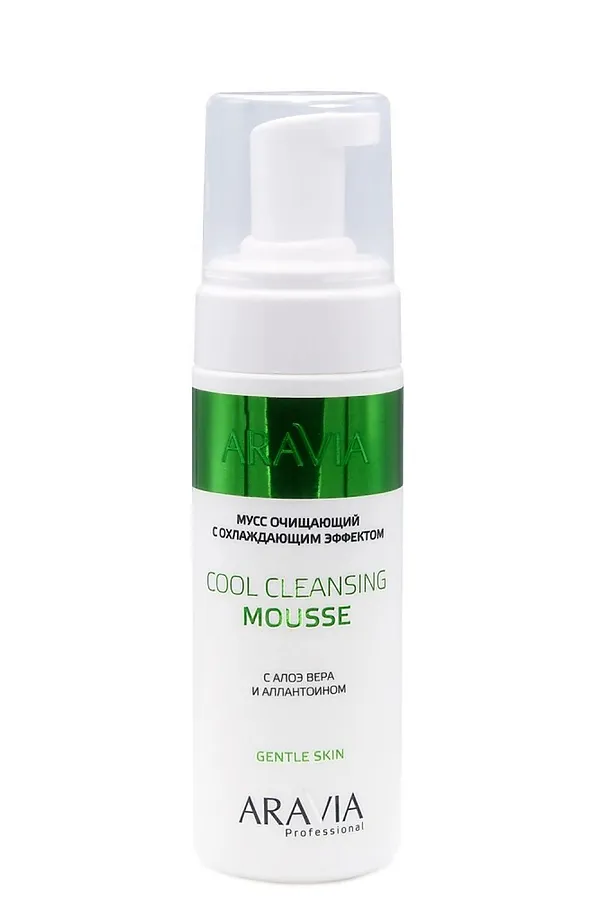 Aravia Мусс очищающий с охлаждающим эффектом с алоэ вера и аллантоином / Cool Cleansing Mousse, 160 мл KRISTALLER, белый - фото 1