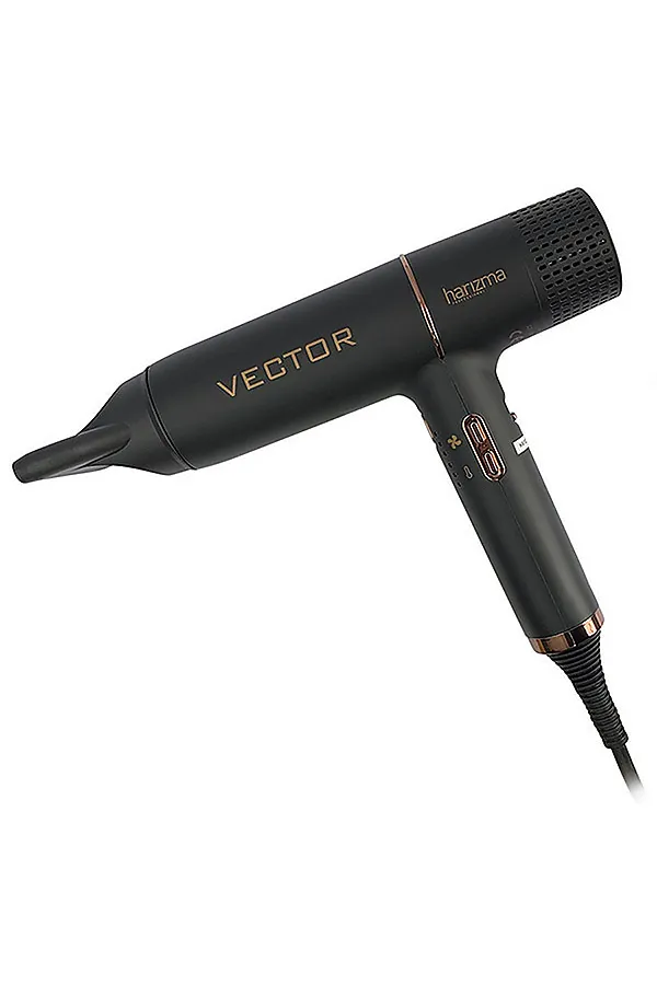Harizma Фен для волос с бесщеточным мотором / Vector h10226, 1700 Вт, черный KRISTALLER, черный - фото 1