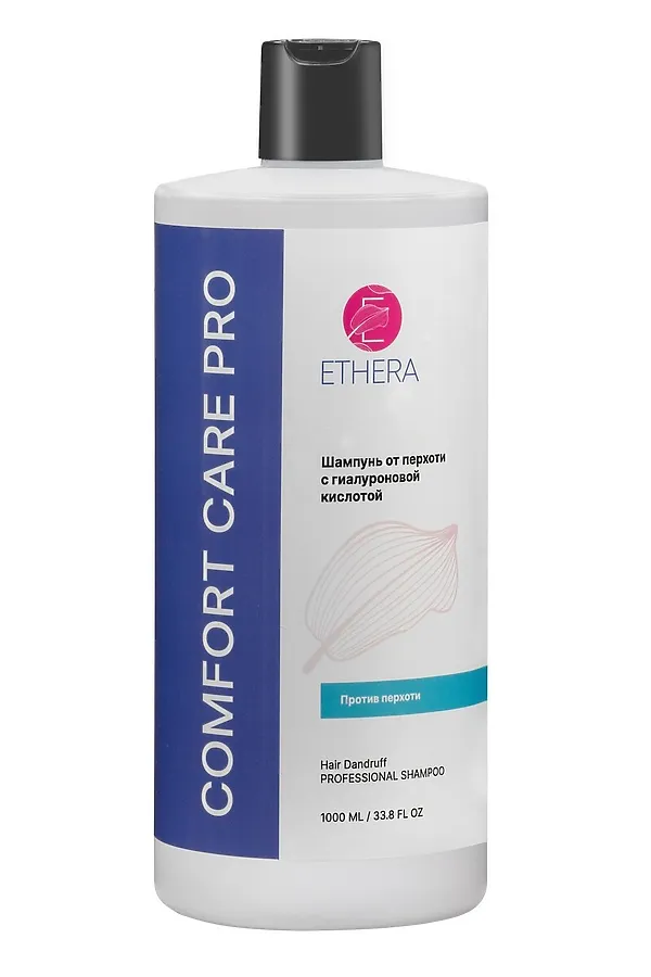 ETHERA Профессиональный шампунь от перхоти с гиалуроновой кислотой / Hair Dandruff, 1000 мл KRISTALLER, белый - фото 1