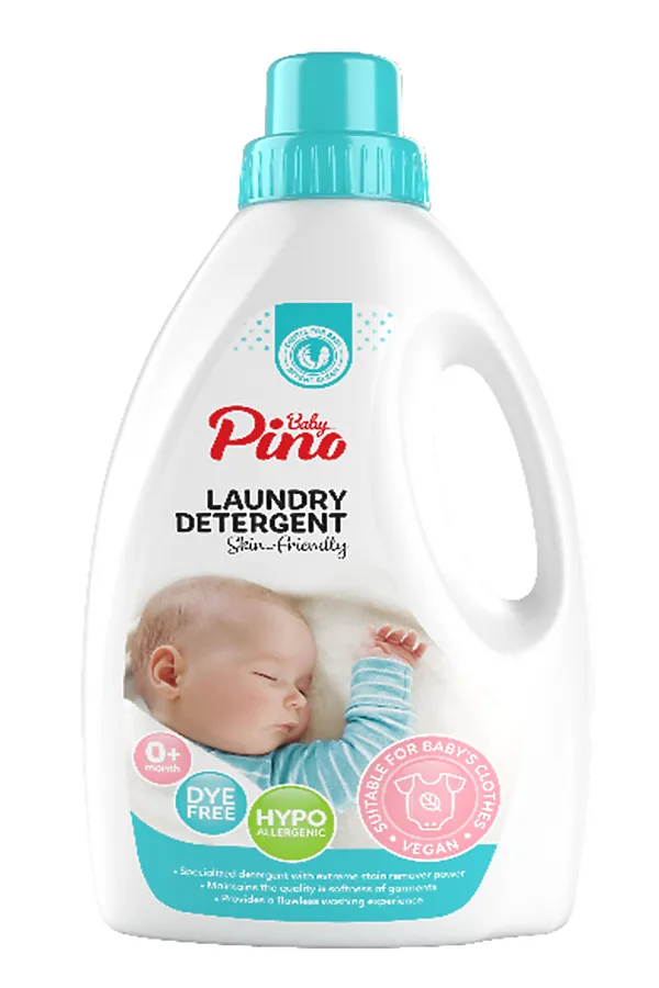 Baby Pino Гель для стирки детского белья гипоаллергенный 0+ / Laundry Detergent Blue, 2000 мл KRISTALLER, прозрачный - фото 1