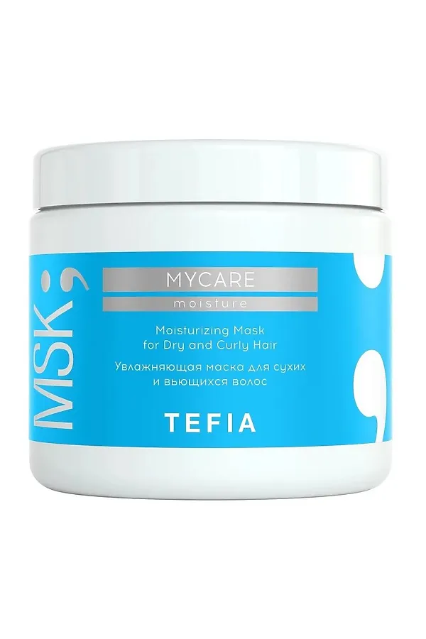 TEFIA Mycare Увлажняющая маска для сухих и вьющихся волос / Moisturizing, 500 мл KRISTALLER, белый - фото 1