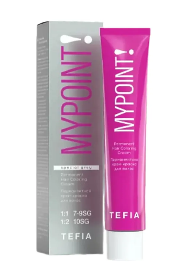 TEFIA Mypoint Перманентная крем-краска для седых волос / Special Grey 7.00, блондин натуральный для седых волос, 60 мл KRISTALLER, блондин натуральный - фото 1