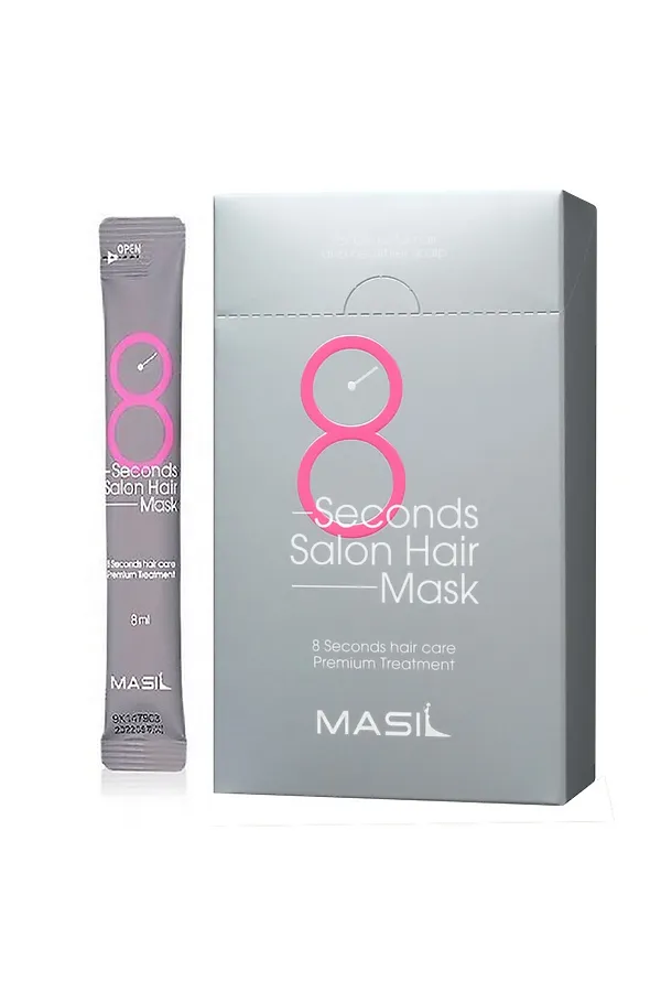 Masil Маска для волос быстрое восстановление / 8 Seconds Salon Hair Mask Stick, 20 шт. x 8 мл KRISTALLER, белый - фото 1