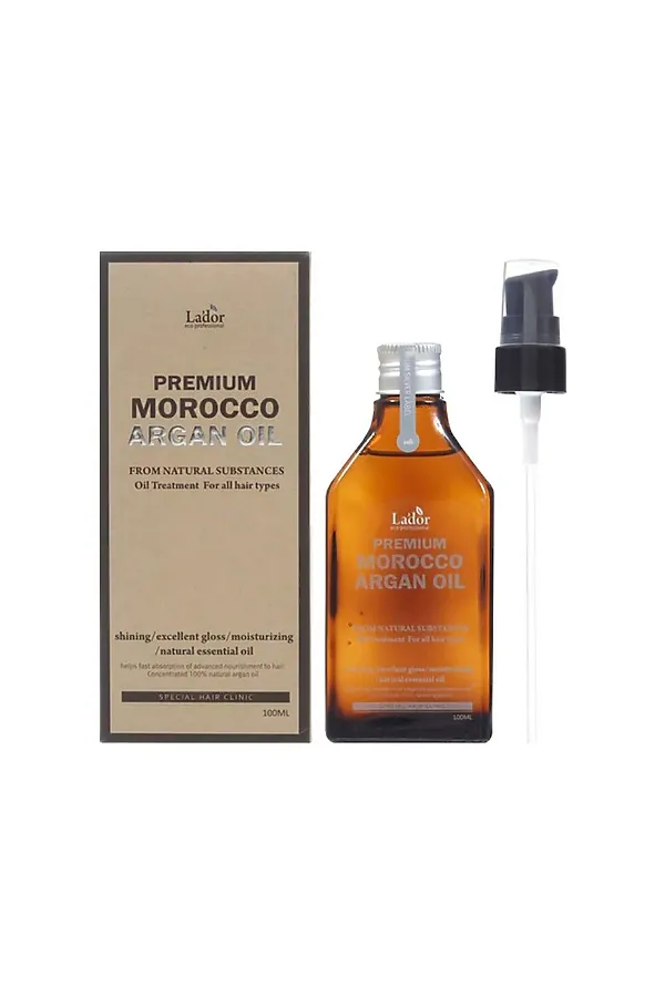 Lador Марокканское аргановое масло для волос / Premium Morocco Argan Oil, 100 мл KRISTALLER, прозрачный - фото 1