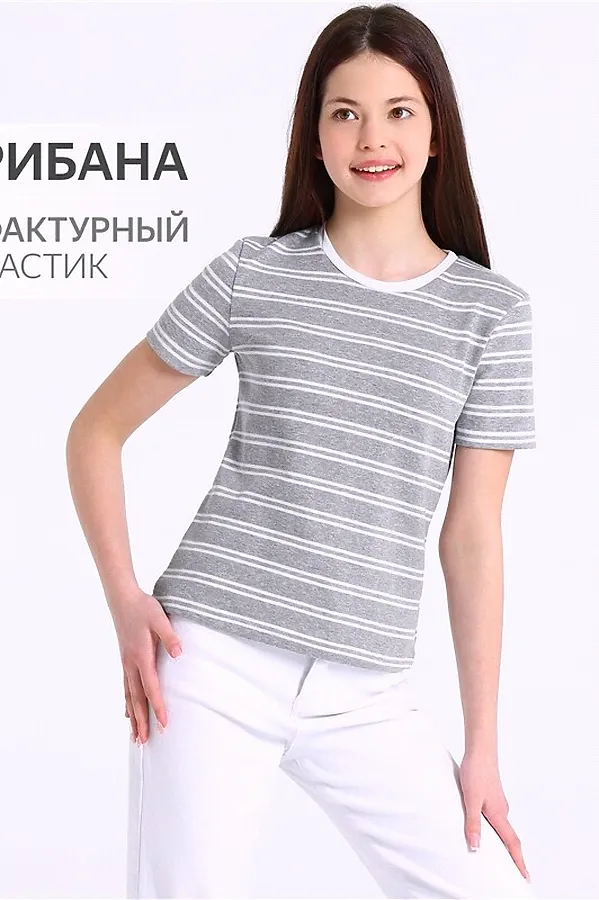 Футболка  АПРЕЛЬ, серый - фото 1