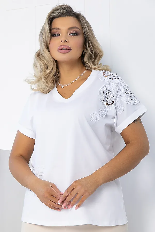 Блуза LADY TAIGA, белая - фото 1