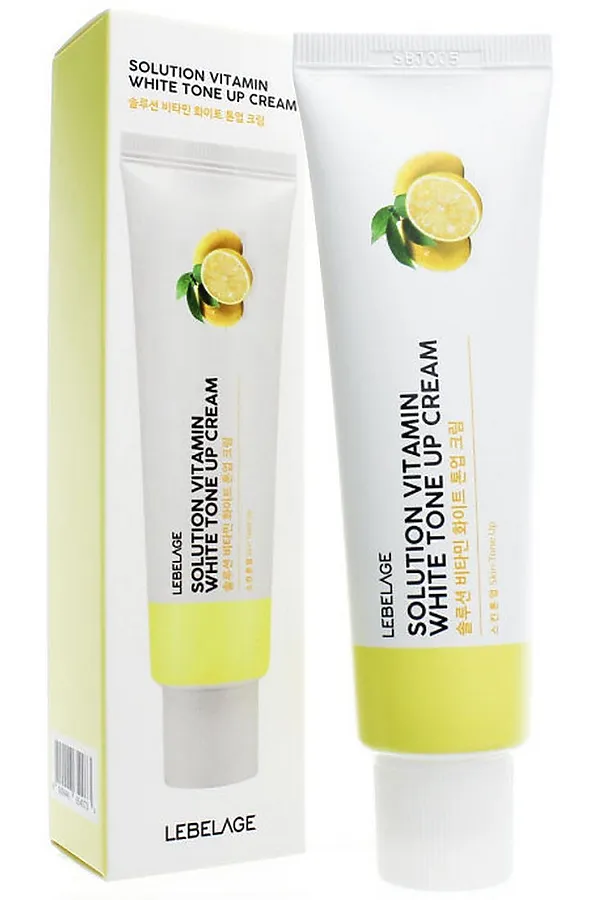 Lebelage Крем для лица  с витаминным комплексом  / Solution Vitamin Tone Up Cream, 50 мл. KRISTALLER, белый - фото 1