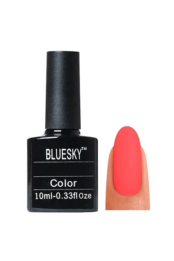 Bluesky Гель-лак для ногтей / Classic 135 SU, оранжево-розовый, 10 мл KRISTALLER, 135 su, оранжево-розовый - фото 1