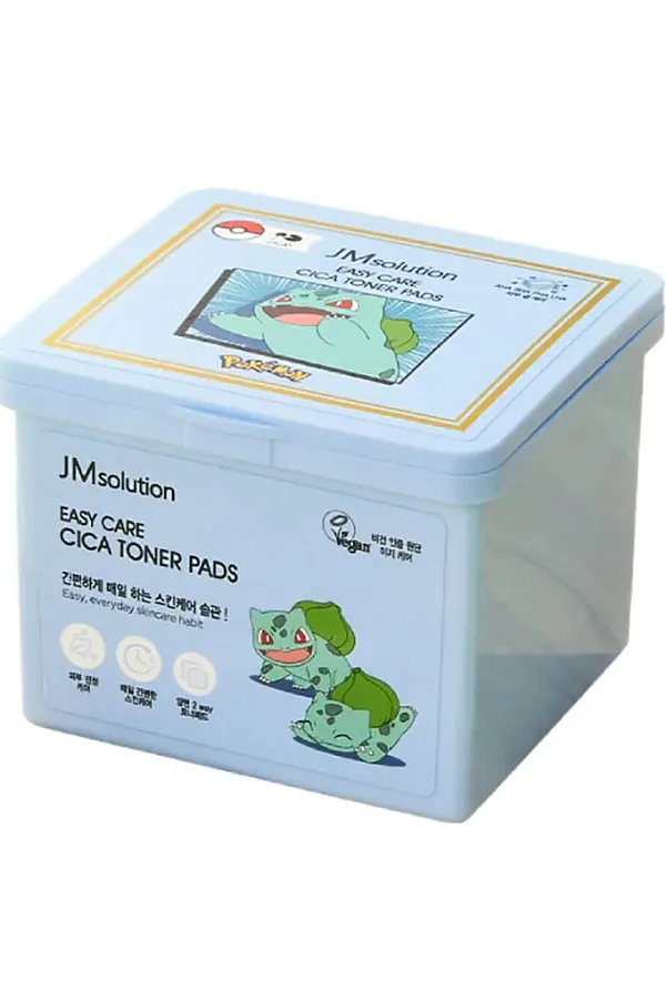 JMsolution Успокаивающие тонер-пэды с экстрактом центеллы / Easy Care Cica Toner Pads, 70 шт. KRISTALLER, белый - фото 1