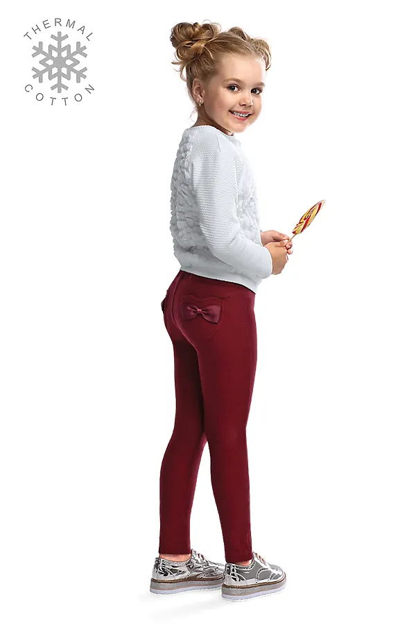 Легинсы CONTE KIDS, dark bordo - фото 1