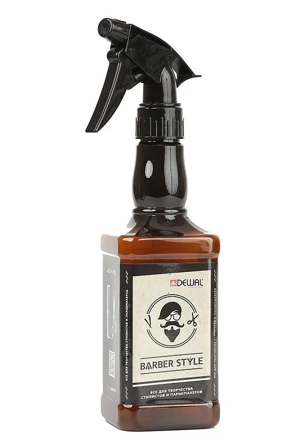 Dewal Распылитель пластиковый / Barber Style 162 JC, коричневый, 450 мл KRISTALLER, коричневый - фото 1