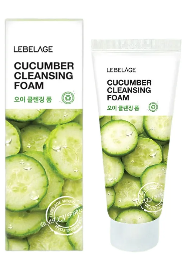 Lebelage Пенка для умывания с экстрактом огурца / Cucumber Cleansing Foam, 100 мл KRISTALLER, белый - фото 1