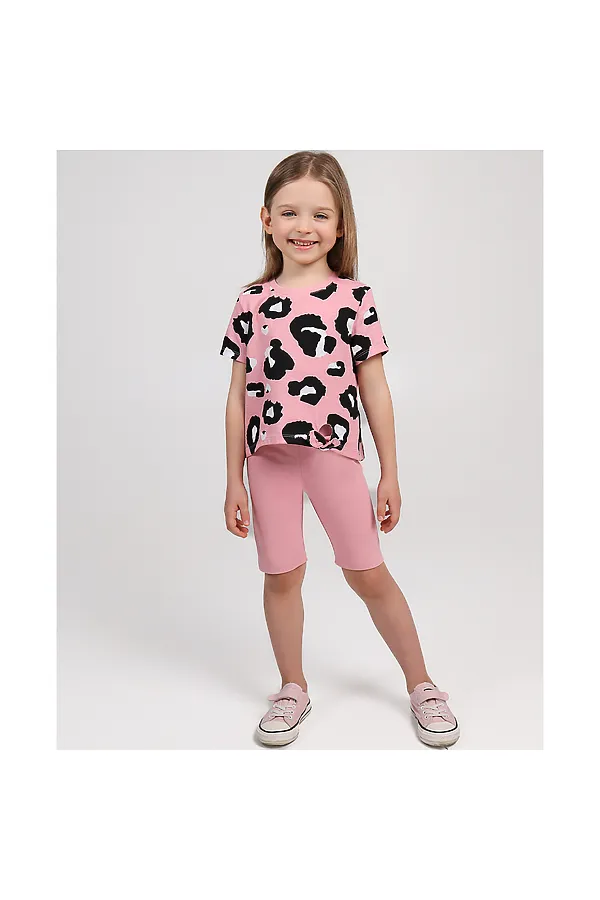 Комплект (Футболка+Шорты) YOULALA, розовый - фото 1