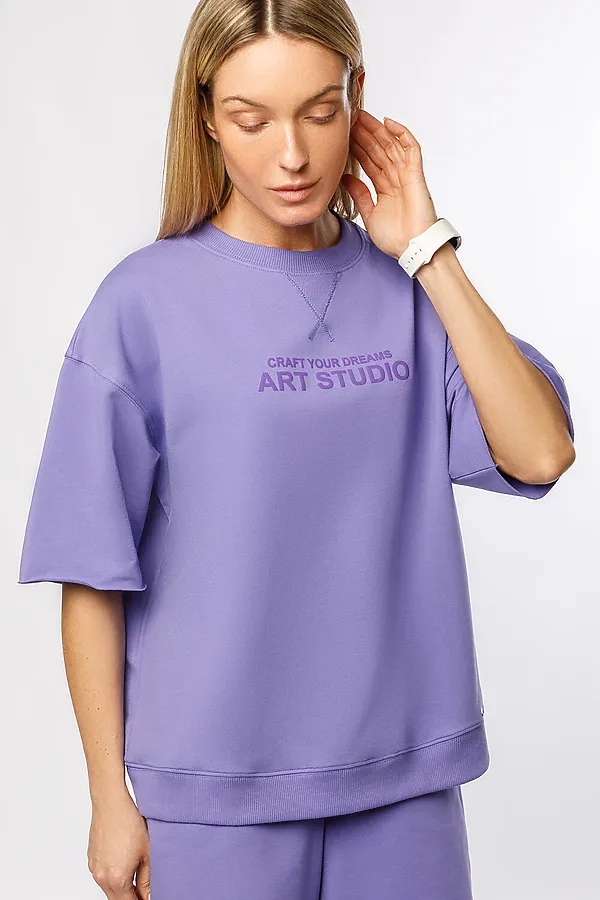 Футболка VILATTE, лавандовый_art studio - фото 1